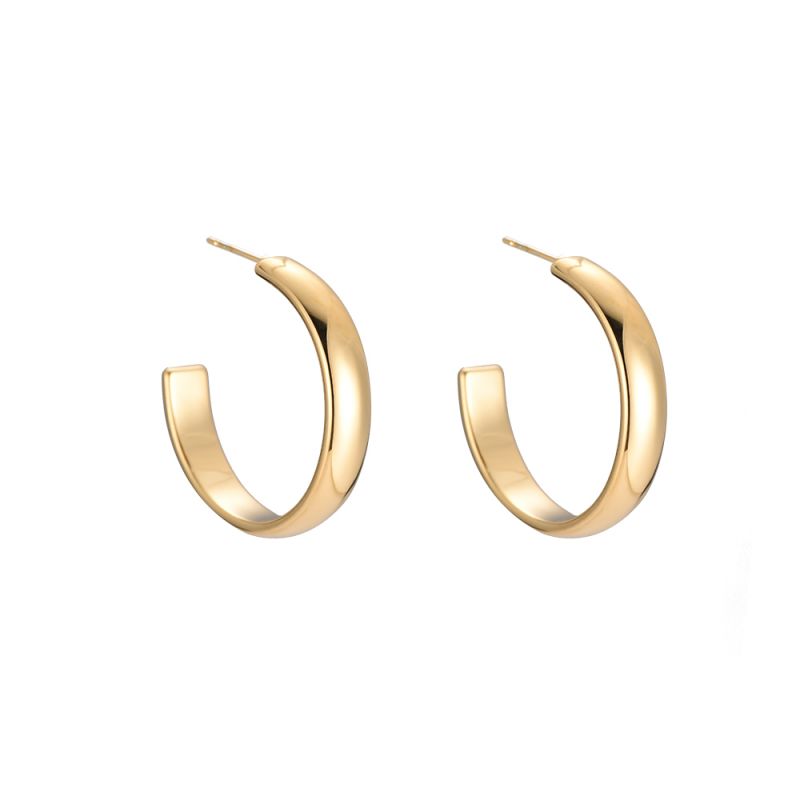 Classic Gold Hoops